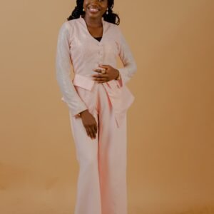 Two piece piece pant and shirt set